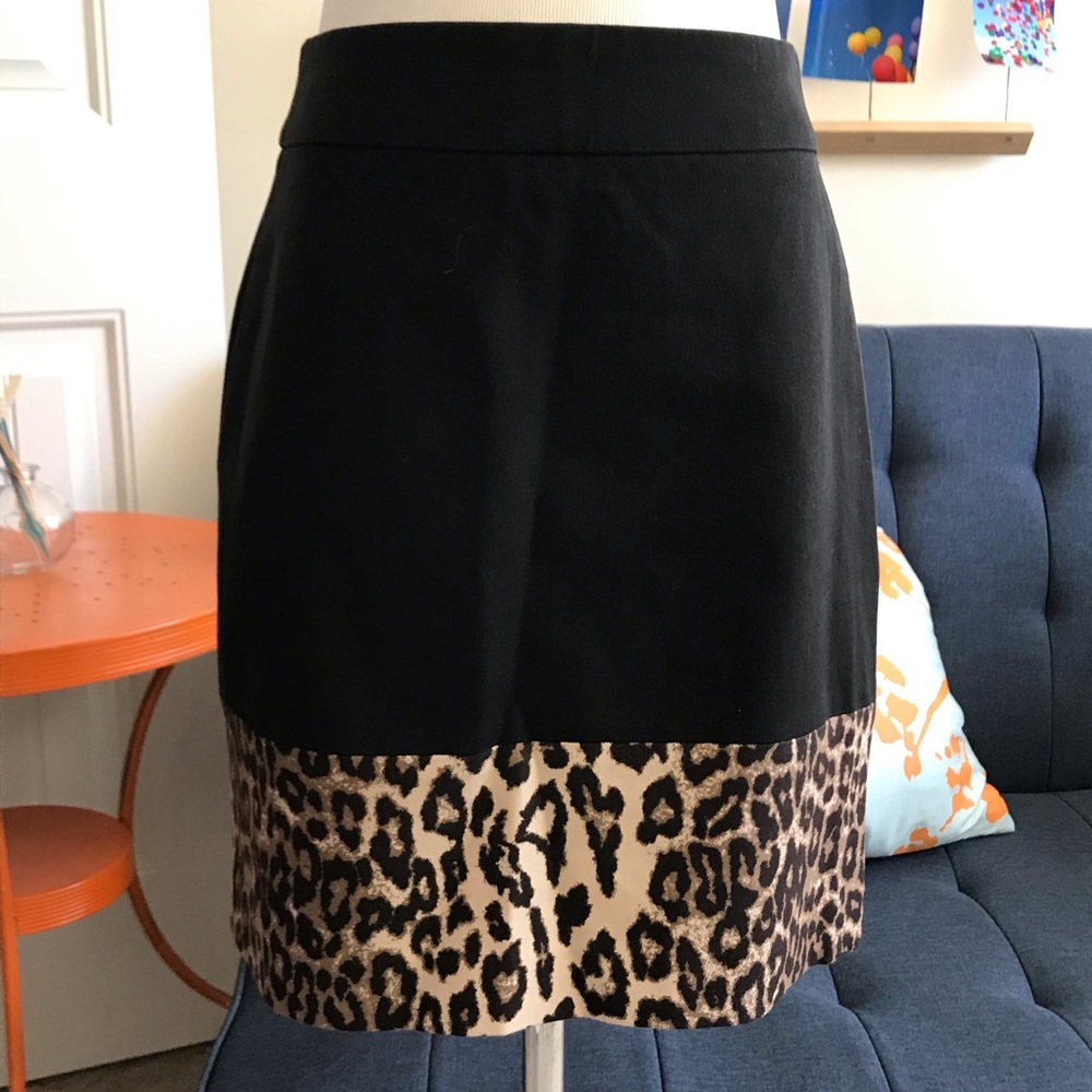 Leopard mini skirt size 0